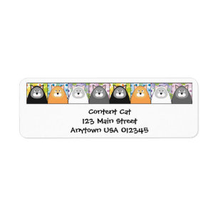 Content Cat Address Avery Label