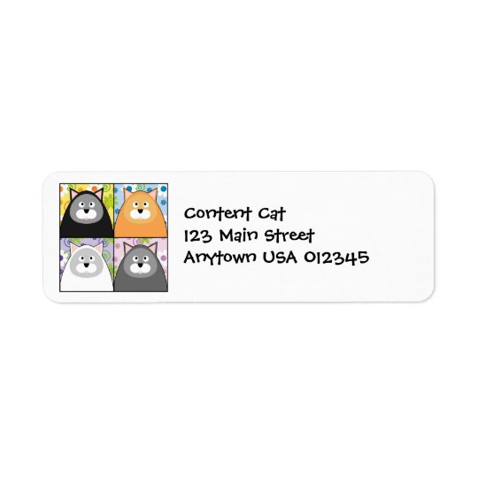 Content Cat Address Avery Label Return Address Label