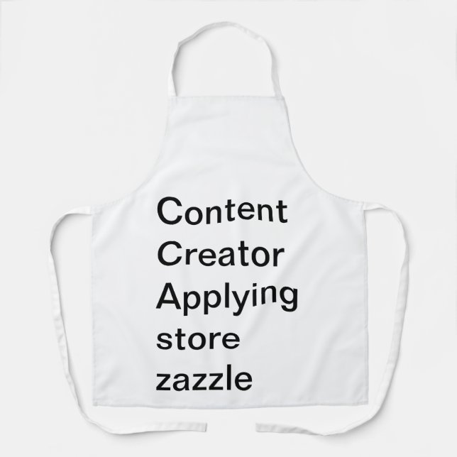 Content creator apron (Front)