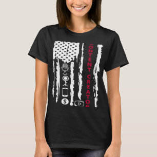 Content Creator blogger vlogger influencer America T-Shirt
