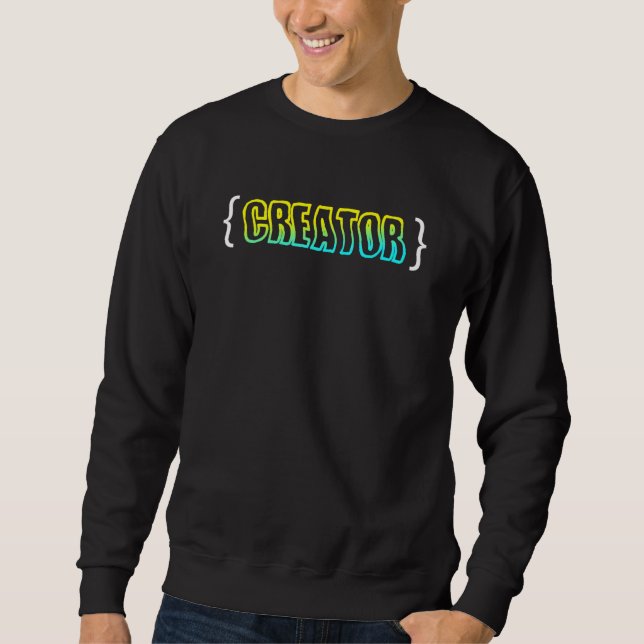Content Creator Blogger Vlogger Influencer Podcast Sweatshirt (Front)