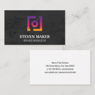 Content Creator Icon   Camera Shutter Business Card