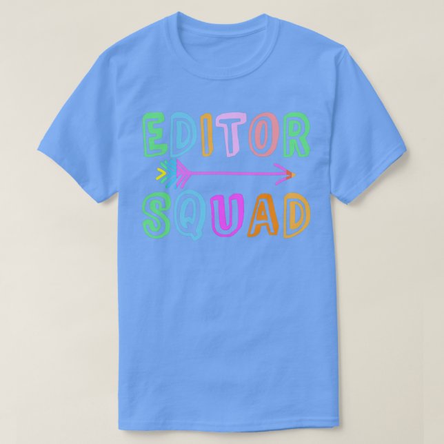 Content Editing Staff Team Yearbook T-Shirt (Design Front)