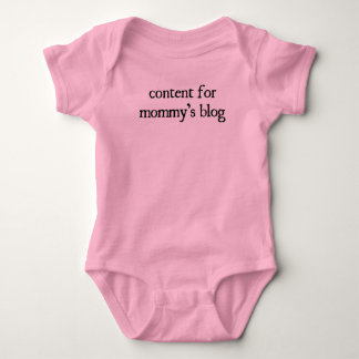 "Content for Mummy's Blog Baby Bodysuit