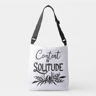 Content in solitude crossbody bag