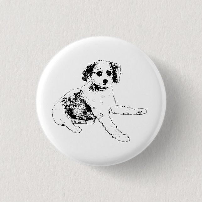 Content Sitter, Welcoming Form 3 Cm Round Badge (Front)