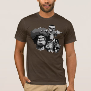 Content with KAOS characters t-shirt