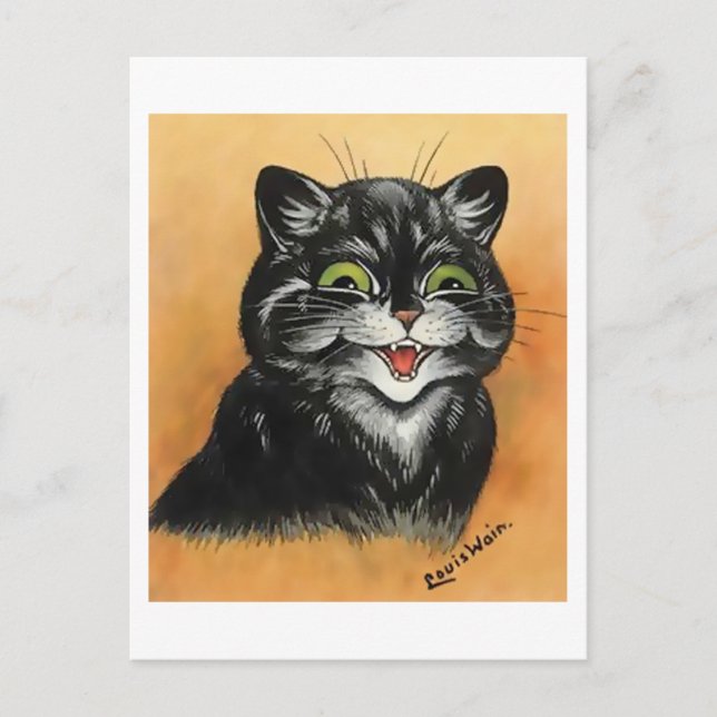 Contented Cat Postcard (Front)