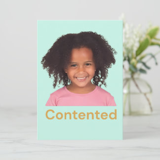 Contented kid's Feelings Thank You Card