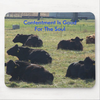 Contentment Is Good For The Soul Mouse Mat