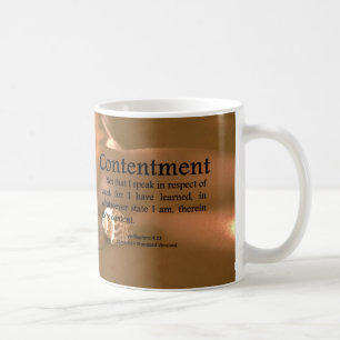 Contentment Philippians 4-11 Coffee Mug