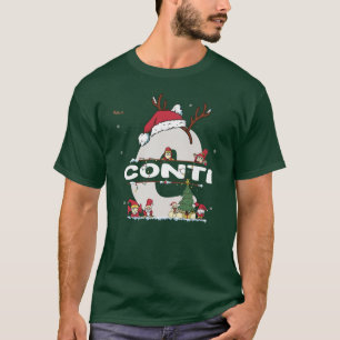 Conti Christmas  w Conti Name for funny Xmas  T-Shirt