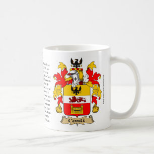 Conti, the Origin, the Meaning and the Crest Coffee Mug
