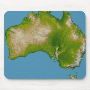 Continent of Australia Mouse Mat