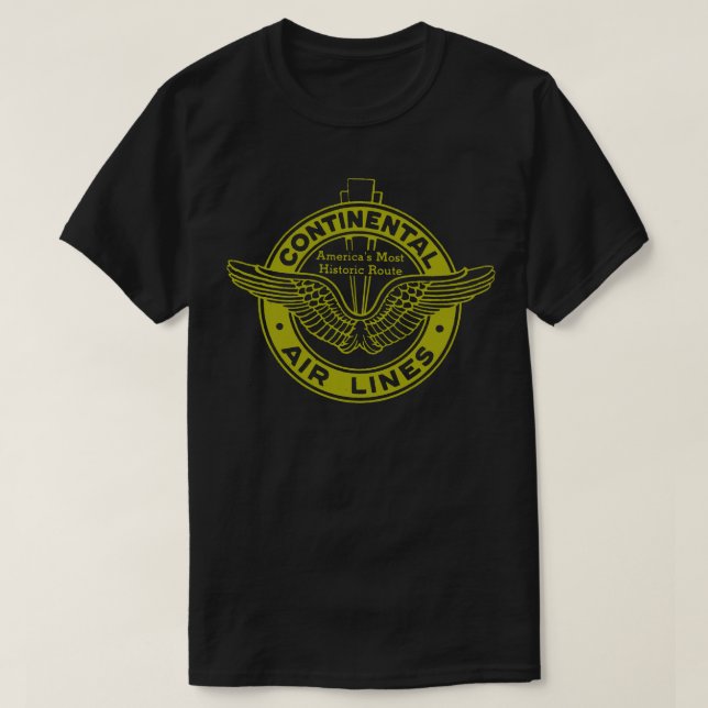 Continental Airlines 1 T-Shirt (Design Front)