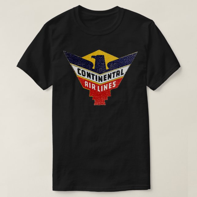 Continental Airlines USA T-Shirt (Design Front)