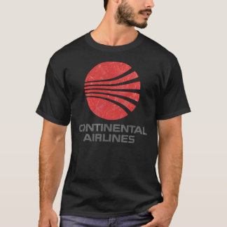 Continental Airlines Vintage Aviation T-Shirt