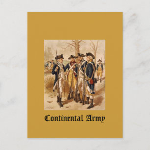 Continental Army Postcard