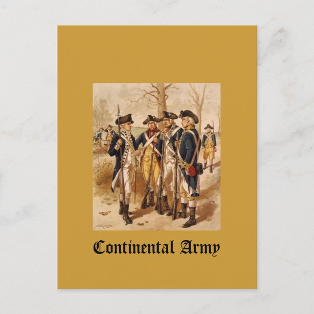 Continental Army Postcard (Front)