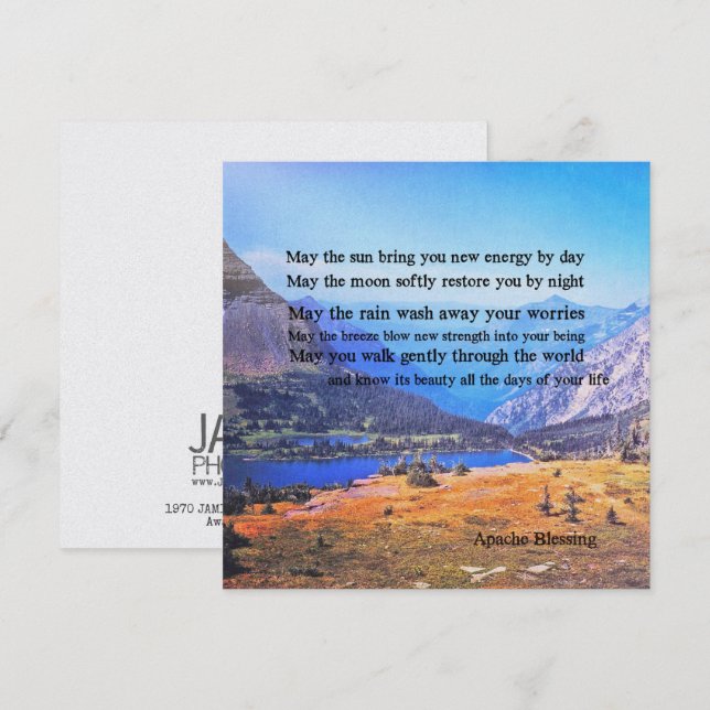 CONTINENTAL DIVIDE 5.25 x 5.25 card (Front/Back)