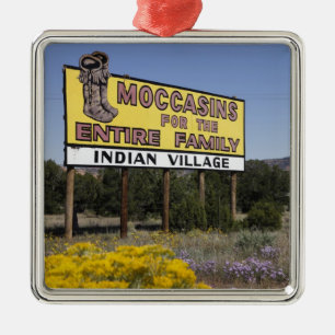 Continental Divide, New Mexico,  Route 66 Metal Tree Decoration