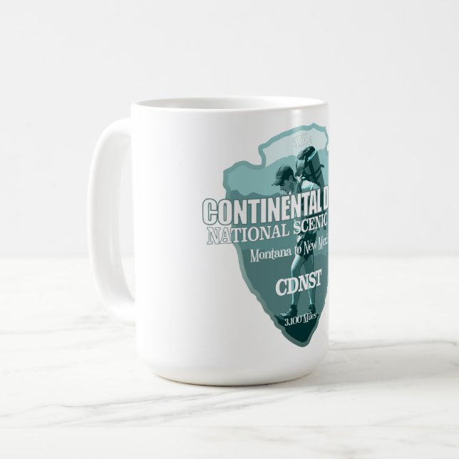 Continental Divide Trail (arrowhead T) Coffee Mug (Front Left)