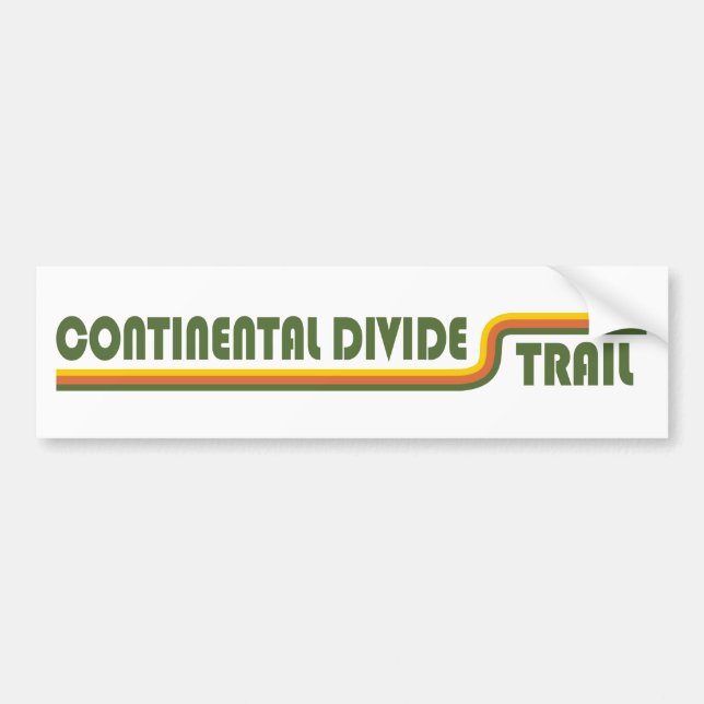 Continental Divide Trail Bumper Sticker (Front)