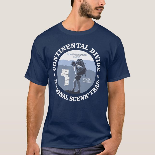 Continental Divide Trail (rd) T-Shirt (Front)