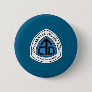 Continental Divide Trail Sign Usa _1  6 Cm Round Badge