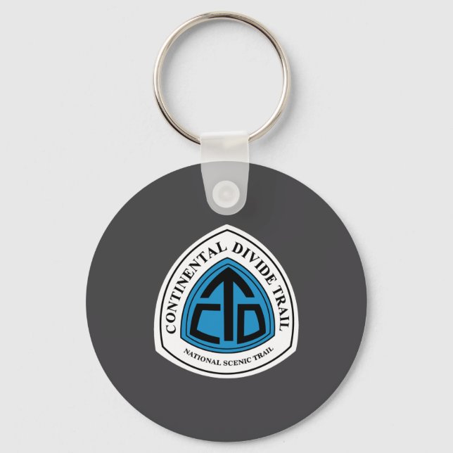 Continental Divide Trail Sign Usa _1  Key Ring (Front)