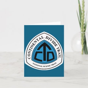 Continental Divide Trail Sign Usa  Card