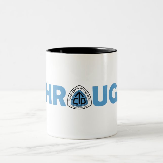 Continental Divide Trail Through Hike Two-Tone Coffee Mug (Center)