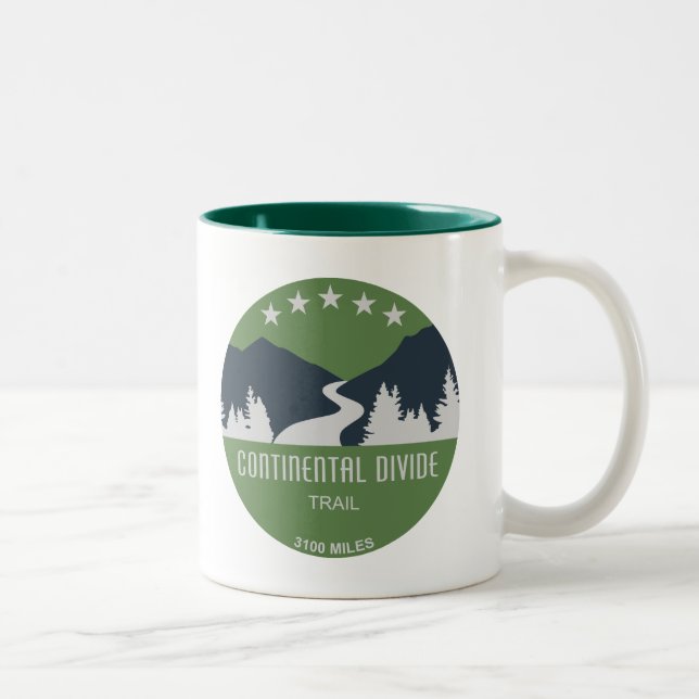 Continental Divide Trail Two-Tone Coffee Mug (Right)