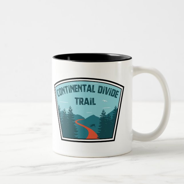 Continental Divide Trail Two-Tone Coffee Mug (Right)