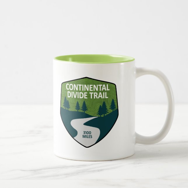 Continental Divide Trail Two-Tone Coffee Mug (Right)