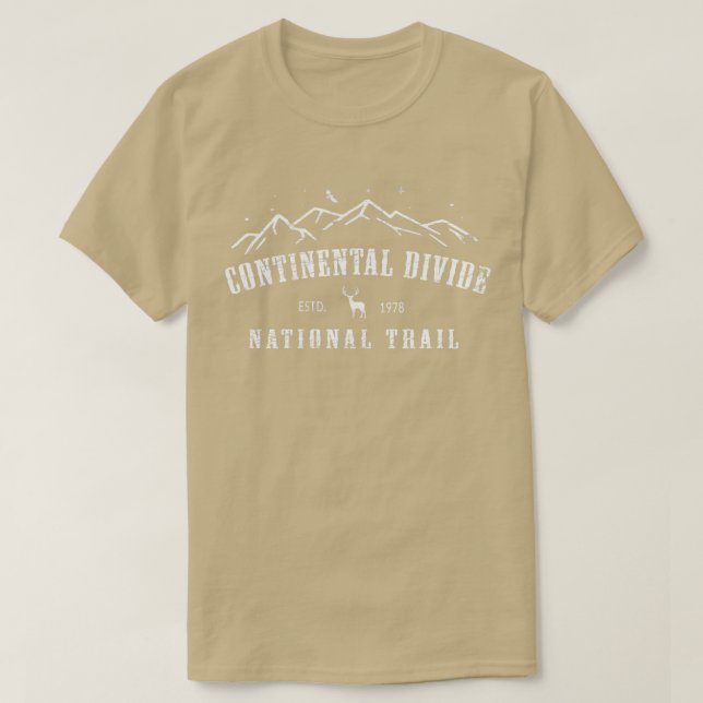 Continental Divide US National Trail CDNST Backpac T-Shirt (Design Front)