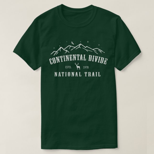 Continental Divide US National Trail CDNST Backpac T-Shirt (Design Front)