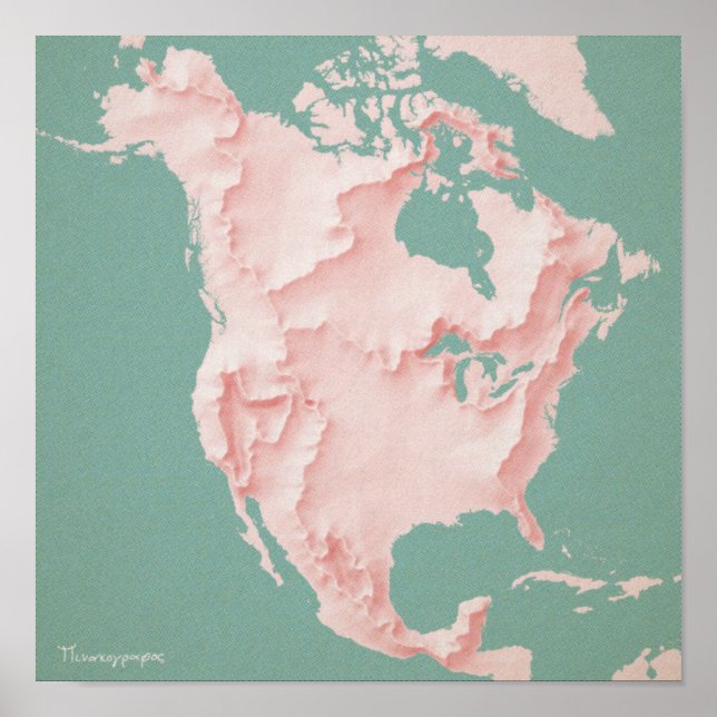 Continental Divides of North America Poster (Front)