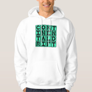 Continental Drift, Movement of Earth's Continents Hoodie
