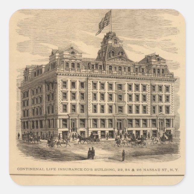 Continental Life Insurance Company Square Sticker (Front)