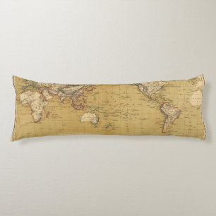 Continental Map Body Cushion