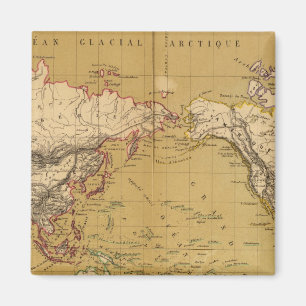 Continental Map Magnet