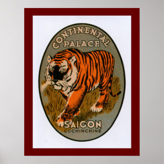 Continental Palace Hotel Saigon (brown) Poster