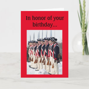 Continental Soldiers Birthday Card
