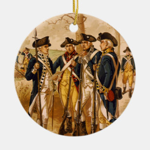 Continental Soldiers by Henry Alexander Ogden Ceramic Tree Decoration