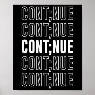 Continue Mental Health Awareness Month Suicide Pre Poster