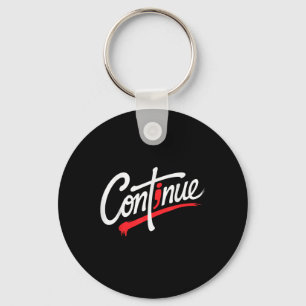 Continue Semicolon Positive Message Mental Health Key Ring