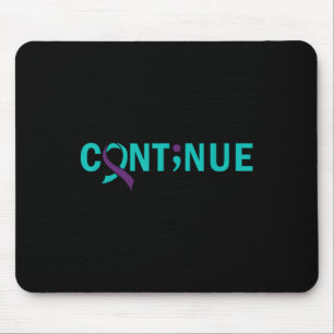 Continue Semicolon Suicide Prevention Awareness - Mouse Mat