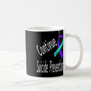 Continue Suicide Prevention Semicolon Ribbon Aware Coffee Mug