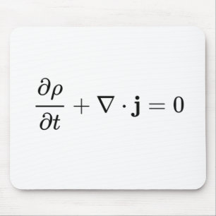 continuity equation, all physics fields basics mouse mat